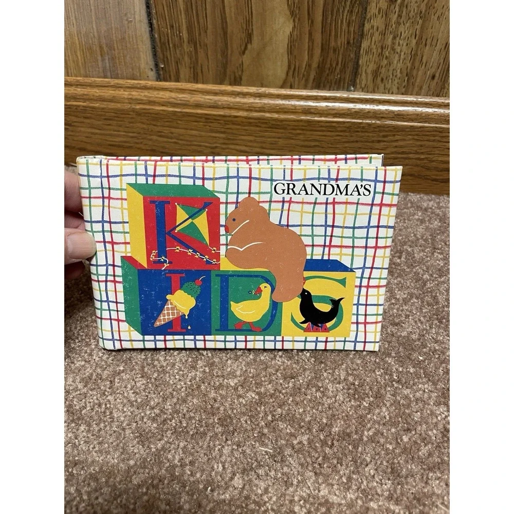 Grandma's Photo Album 1985‎ Gear Kids Teddy ABCs Blocks Book 3x5 Vintage Unused